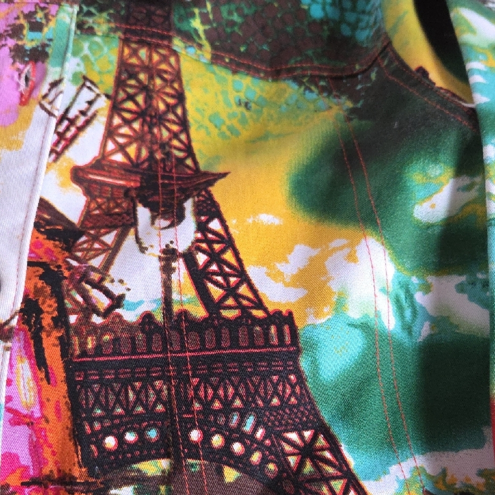 Colorful Jacket with Paris Print - Picture 6 of 7
